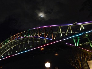 Harbour Bridge during Vivid Sydney 2013