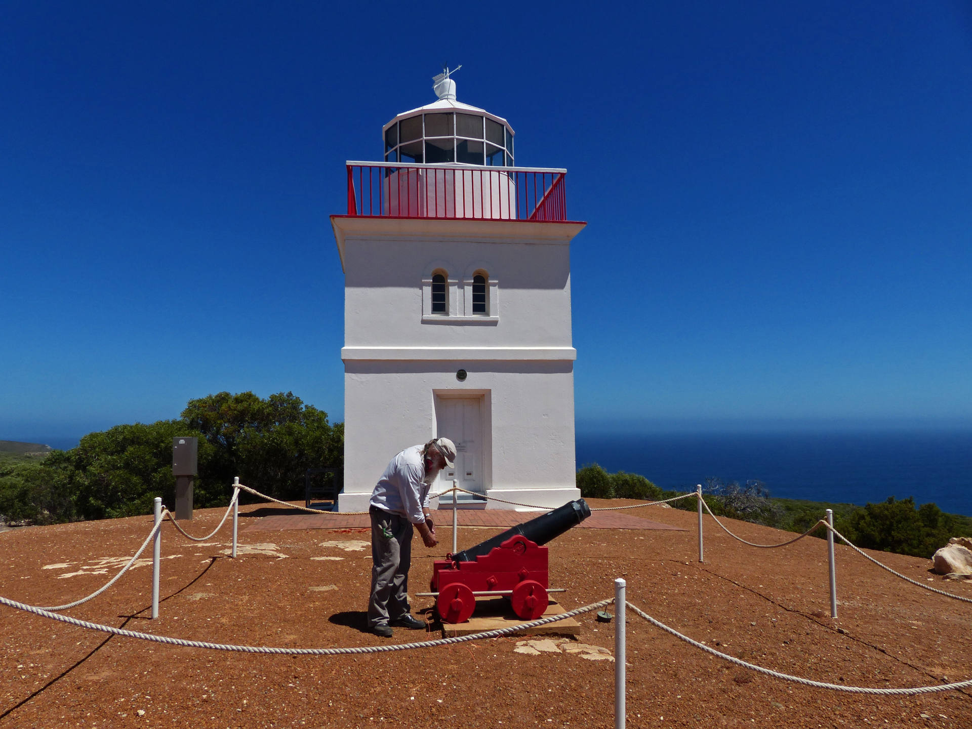 Kanone am Leuchtturm des Cape Borda