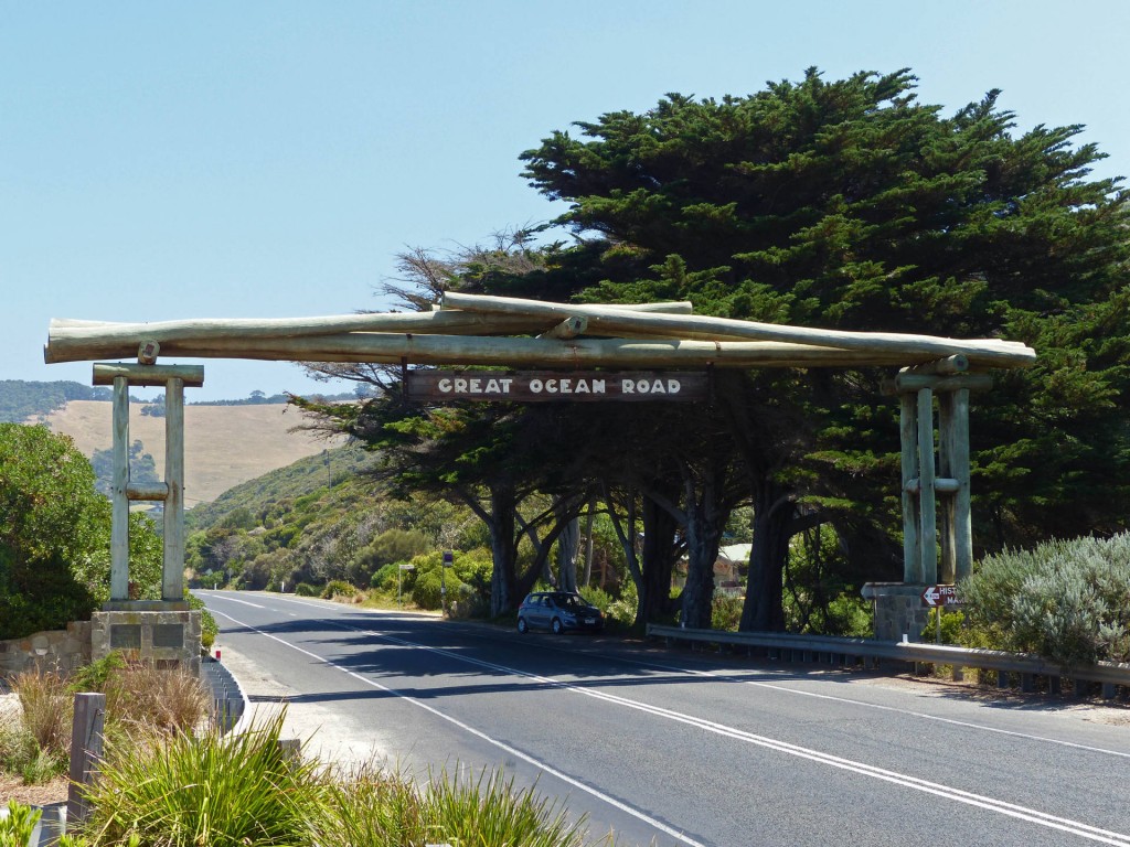 Straßenportal der Great Ocean Road